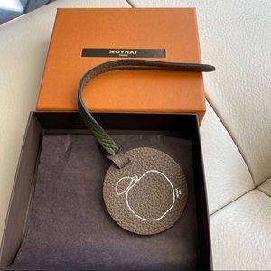 Moynat leather Apple bag charm